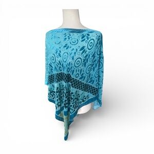 Vintage Helen Welsh silk shawl top